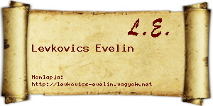 Levkovics Evelin névjegykártya